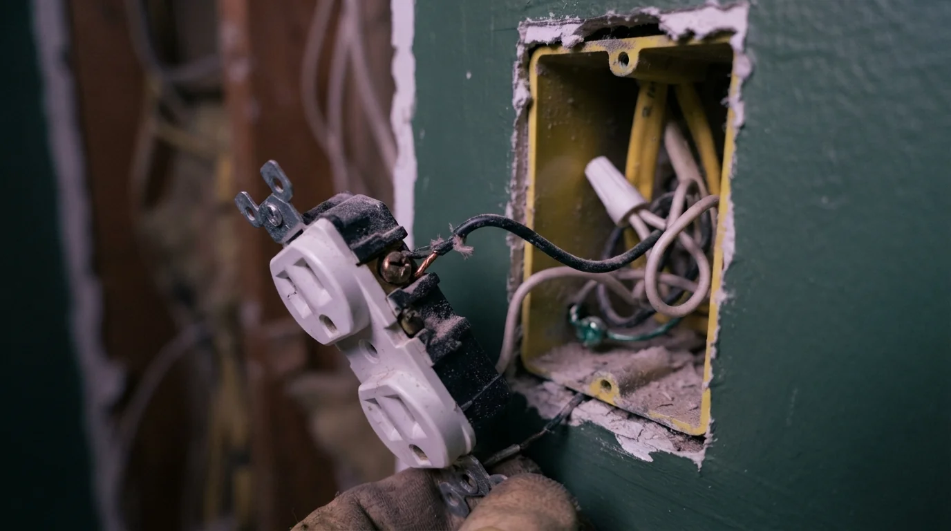 Loose backstab connection behind a dead outlet in a Grand Rapids home
