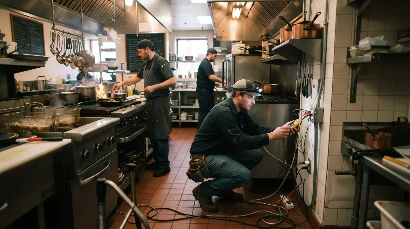 Restaurant equipment circuit repair in Grand Rapids