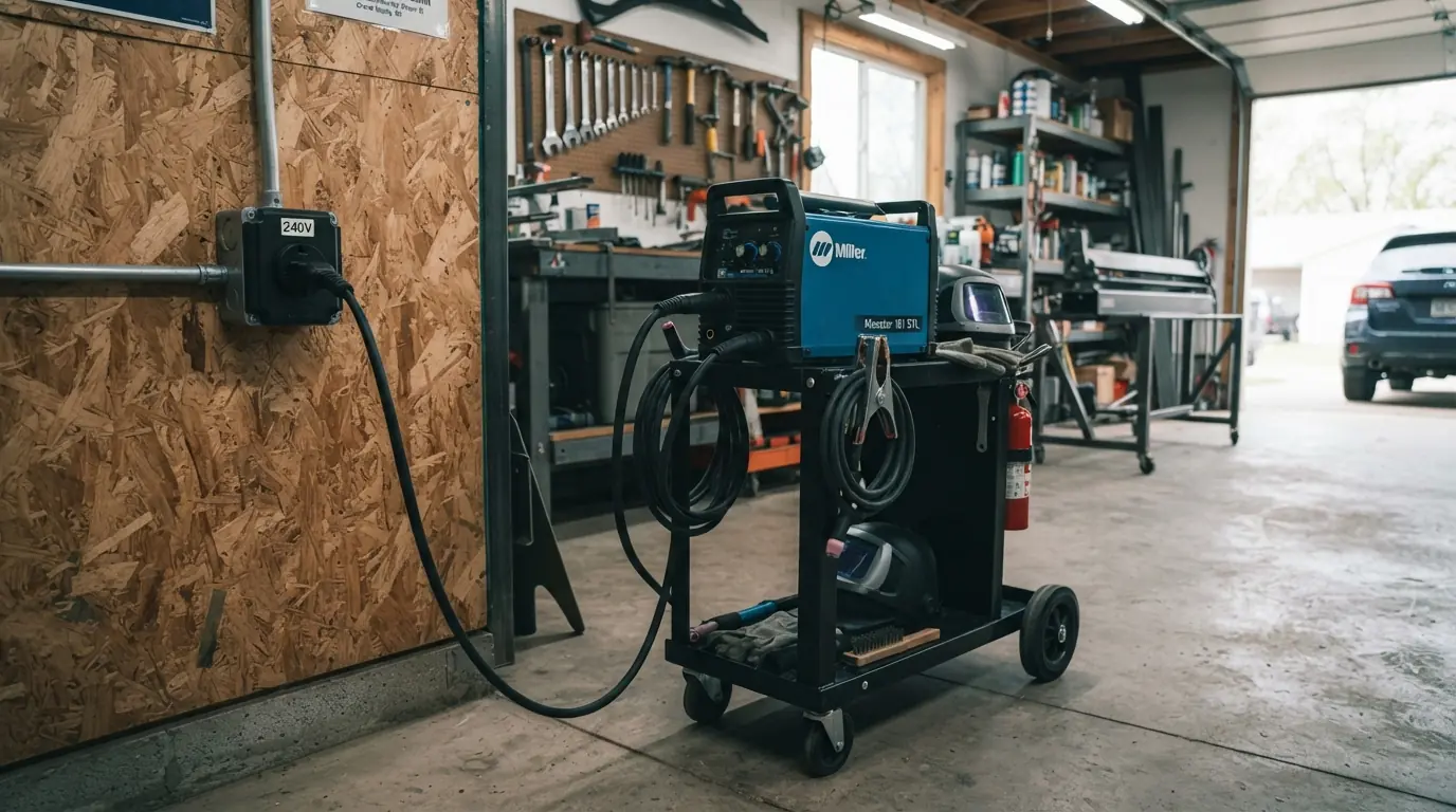 Welder circuit installed in a Grand Rapids garage