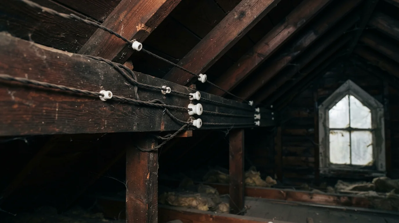 Active knob-and-tube wiring found in a Grand Rapids attic