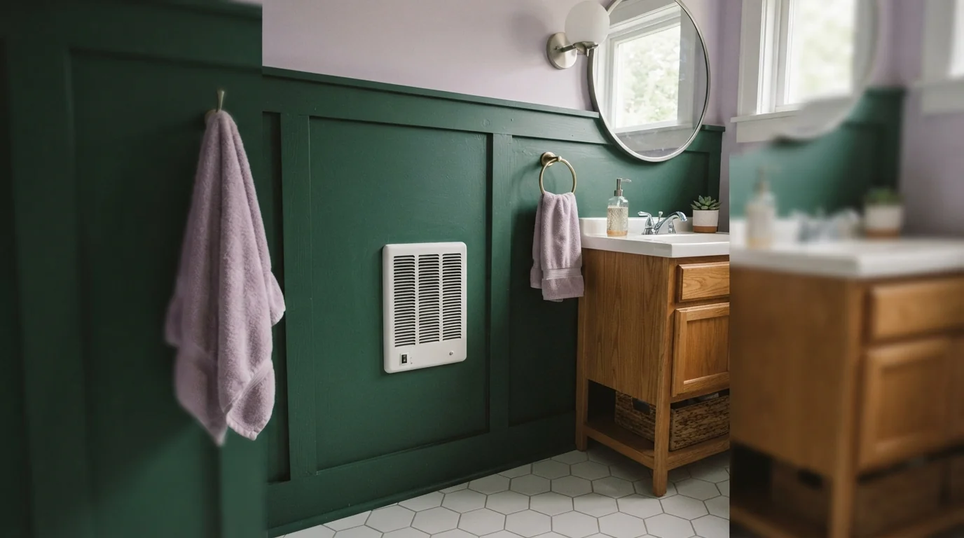 Bathroom wall heater installed in a Grand Rapids home