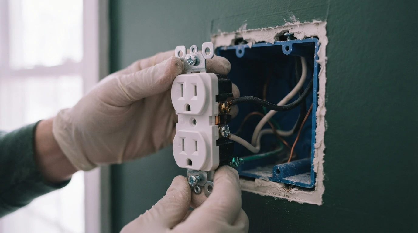 New tamper-resistant outlet installed in a Grand Rapids home