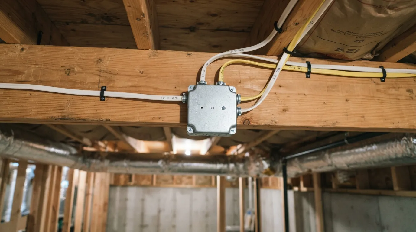 Covered junction box installed to correct a Grand Rapids code violation
