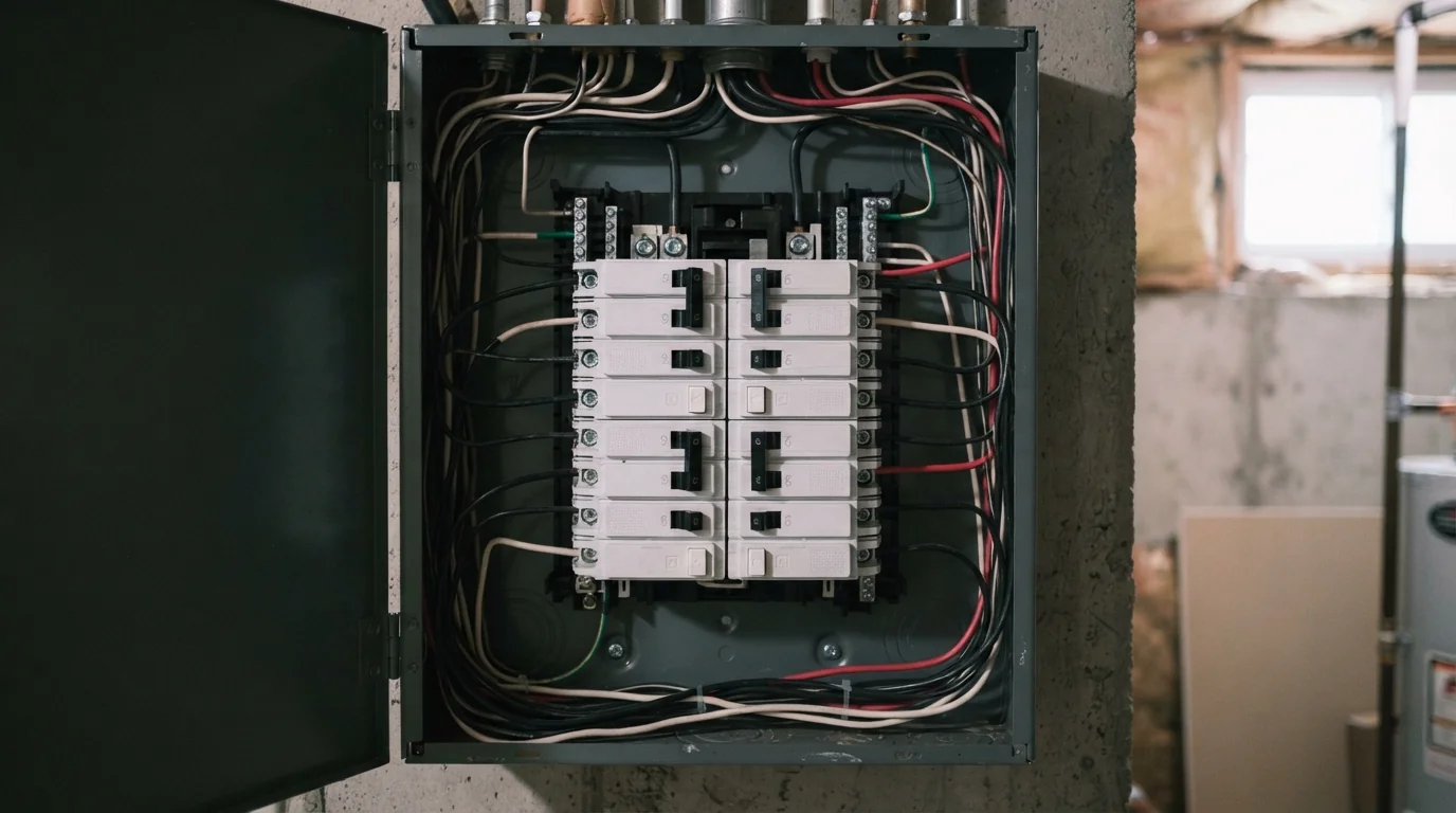 New AFCI and GFCI breakers installed in a Grand Rapids panel