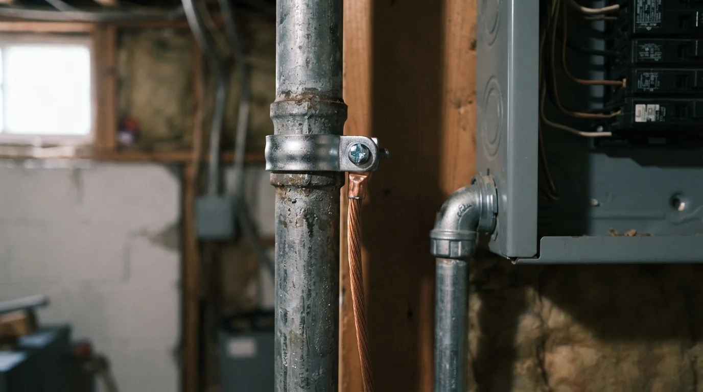 Water pipe bonding updated during a Grand Rapids panel upgrade