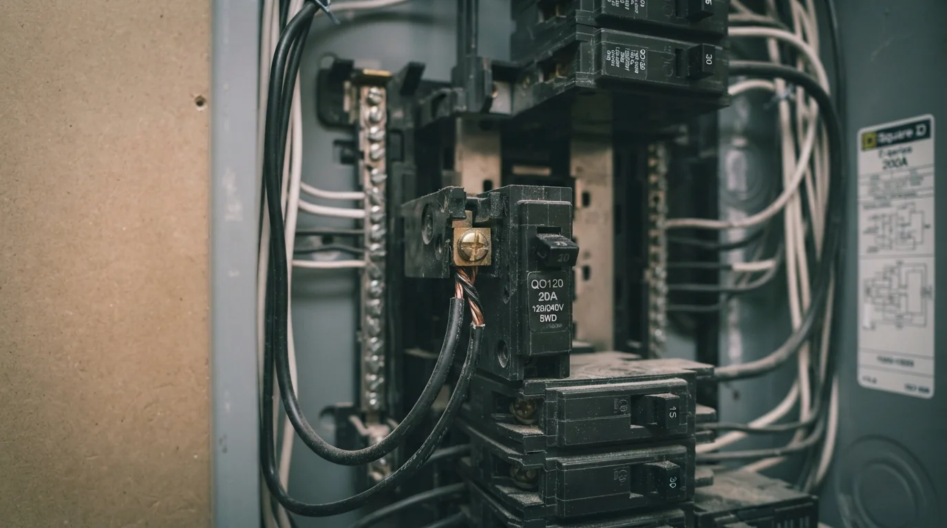 Double-tapped breaker found on a Grand Rapids inspection